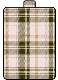 Waterproof Picnic Blanket with Grid Pattern, Moisture-Proof Outdoor Mat