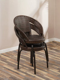 Rattan Chair Three-Piece Set Balcony Small Table and Chairs Simple Outdoor Courtyard Leisure Tea Table Waterproof