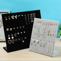 Velvet Jewelry Display Stand for Earrings, Necklaces, Bracelets, and Rings