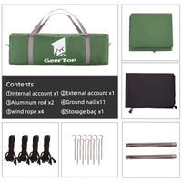 GeerTop Outdoor Quick Setup Mosquito Net Tent with Silver Coating Sun Protection Waterproof Camping Tarp