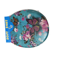 PVC Toilet Seat Cover, Soft Elongated Striped Toilet Lid with Printed Pattern