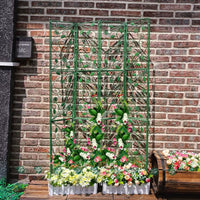 Outdoor Garden Trellis for Climbing Plants, Roses, and Vines - Decorative Privacy Screen and Plant Support