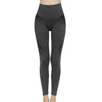 Women's High-Waisted Tummy Control Butt Lift Yoga Leggings with Snowflake Smile Pattern