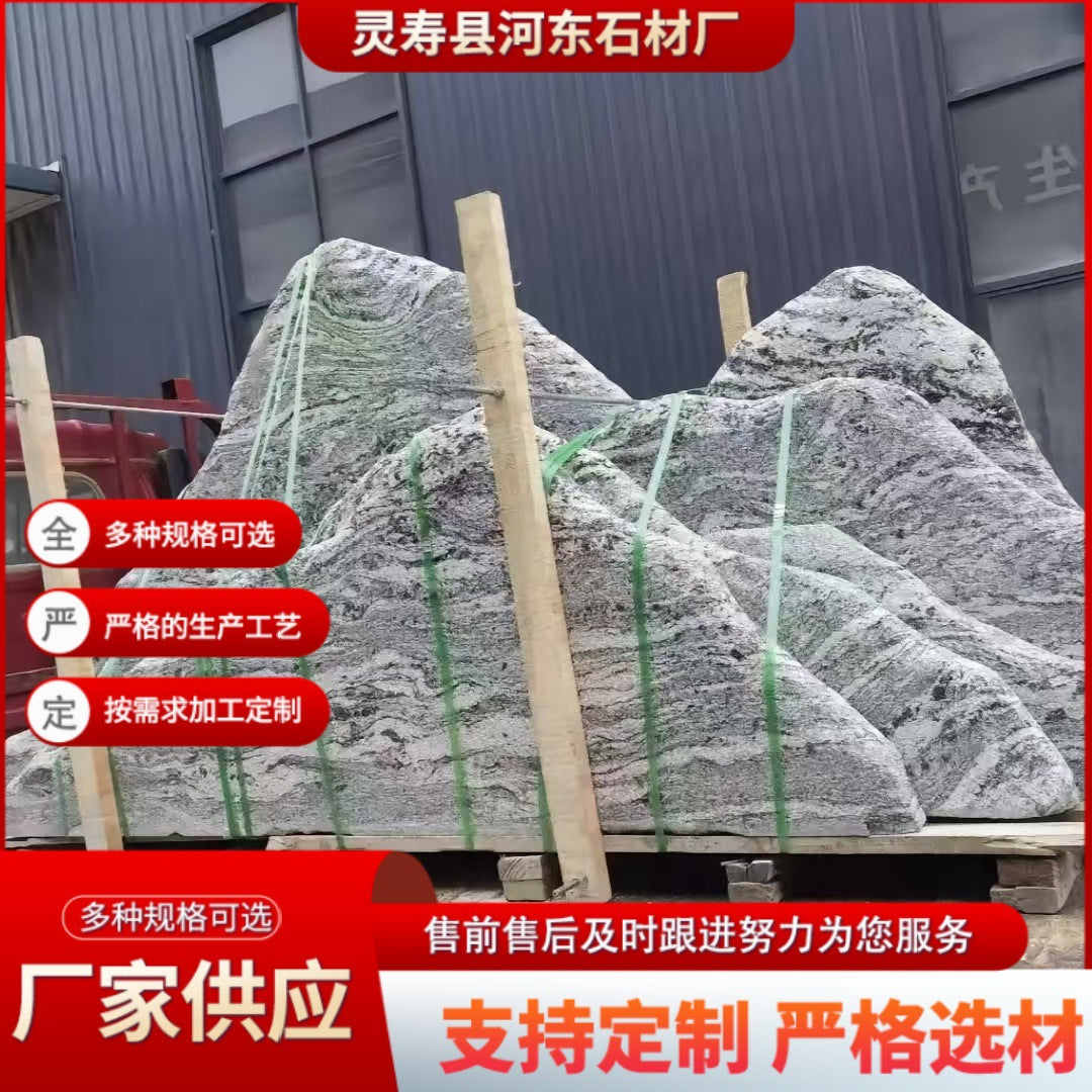 Snow Wave Stone Slices for Indoor/Outdoor Landscaping and Garden Decor