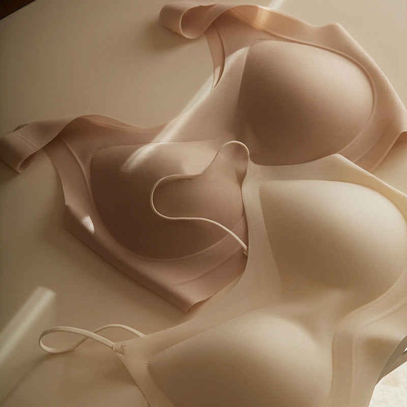 Cerotich Seamless Invisible Backless Bra for Women - Jelly Gather Comfort Breathable Minimizer