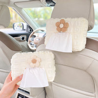 Cute Car Tissue Box Holder for Women - Hanging Automotive Tissue Dispenser and Storage