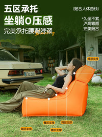Outdoor Waterproof Bean Bag Lounger for Camping, Beach, Patio, and Casual Seating