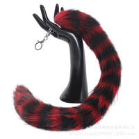 Cute Fox Tail Keychain Plush Bag Charm for Women