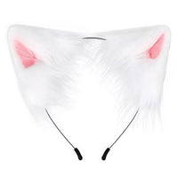 Handmade Fox Cat Ear and Tail Cosplay Set with Ribbon