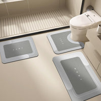 Diatomaceous Earth Bath Mat Set - Non-Slip, Quick Dry, Super Absorbent Bathroom Rugs