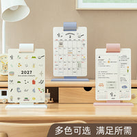 2027 Desktop Flip Calendar with Memo Pad and Planner