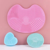 Silicone Makeup Brush Cleaning Mat Scrubber Tool