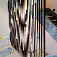 Luxury Stainless Steel Room Divider Screen for Living Room, Office, Hotel, and Staircase Partition