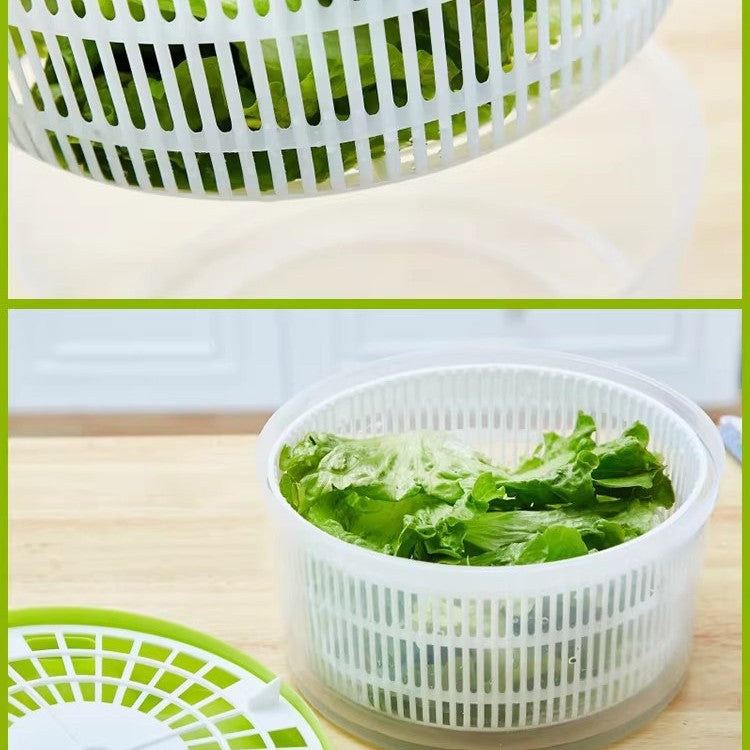 Manual Vegetable and Salad Spinner Dryer for Washing and Draining Fruits and Vegetables