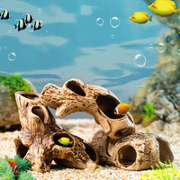 Aquarium Decorative Hideaway Cave for Fish and Shrimp Breeding