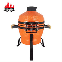 KIMSTONE Ceramic BBQ Grill for Camping, Parties, and Patio Use - Small Chicken Roaster
