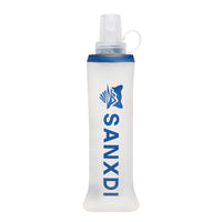 SANXDI Collapsible Soft Water Bottle for Outdoor Sports, Running, Marathon, and Hydration Pack