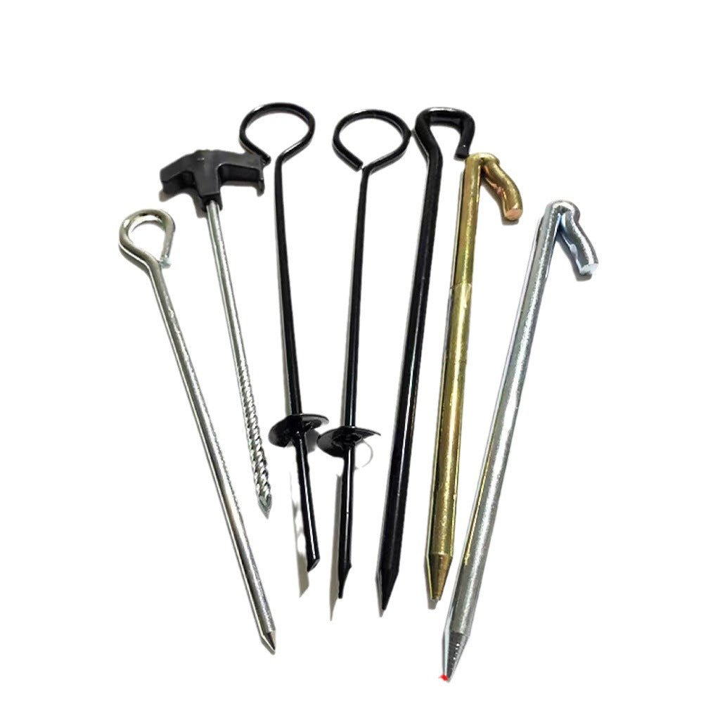 Galvanized Steel Ground Anchor for Camping Tents - Spiral Pegs for Outdoor Securing