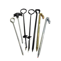Galvanized Steel Ground Anchor for Camping Tents - Spiral Pegs for Outdoor Securing