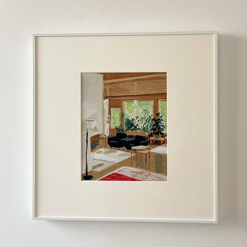 Nordic Minimalist Landscape Wall Art for Living Room and Dining Room Decor