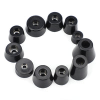 Rubber Machine Foot Pads, Conical Anti-Vibration Leveling Feet with Stainless Steel Insert