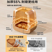 Silent Wear-Resistant Silicone Chair Leg Caps for Furniture Protection