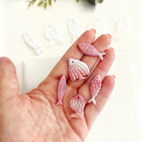 Fish Polymer Clay Earring Molds for DIY Jewelry Pendants and Cake Decorating