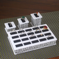 Acrylic Ring Display Stand Earring Holder Jewelry Organizer for Countertop
