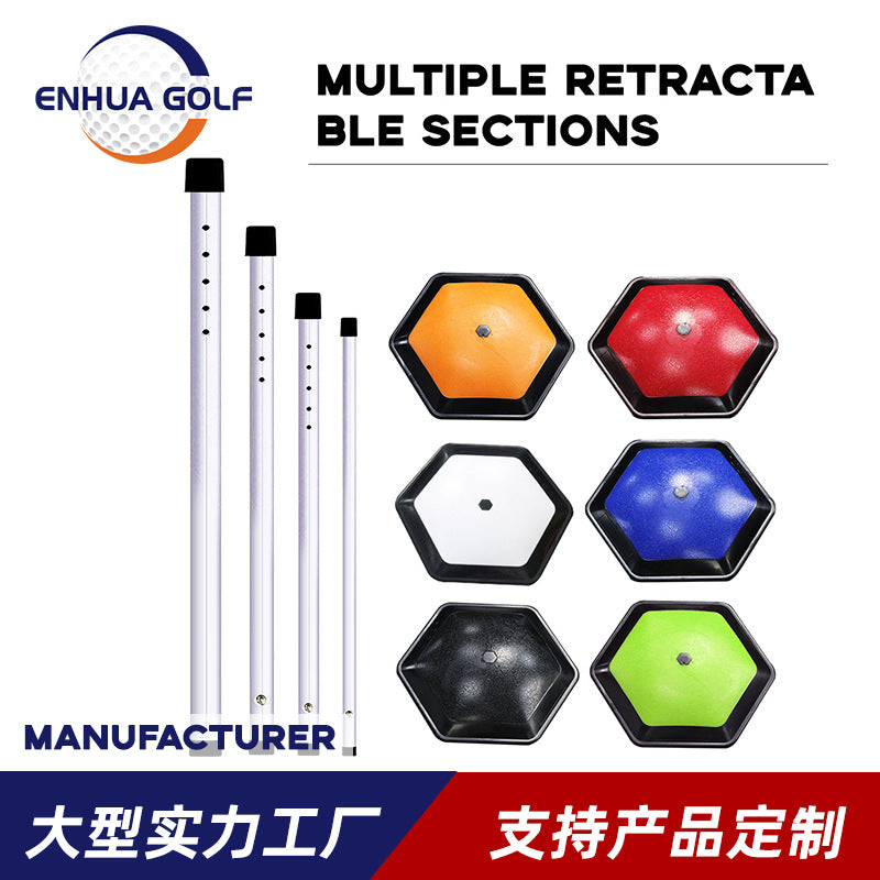 Golf Bag Support Rod, 3/4-Section Adjustable Aluminum Alloy