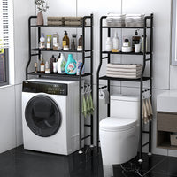 Bathroom Over-Toilet/Washer Storage Rack, Punch-Free Space Saver Shelf