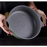 Maifan Stone Non-Stick Stockpot with Double Handles for Induction and Gas Stoves