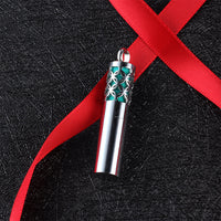 316L Stainless Steel Cylinder Essential Oil Diffuser Necklace