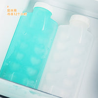 Silicone Ice Cube Tray with Lid for Freezer, Food-Grade Ice Cube Mold and Storage Bottle