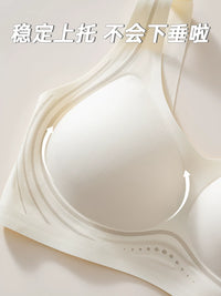 Cloud Seamless Bralette for Women, Minimizing Comfort with Integrated Fixed Cups, Sports Back Vest Style