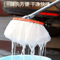 Car Dusting Mop with Cotton Thread Head for Vehicle Cleaning and Detailing