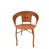 Rattan Bistro Set Outdoor Patio Furniture - 2 Chairs and 1 Round Table