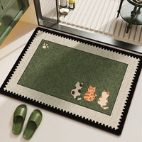 Diatomaceous Earth Bath Mat Non-Slip Quick Dry Absorbent Bathroom Rug