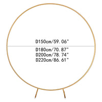 Large Metal Round Arch Stand for Outdoor Events & Party Decorations