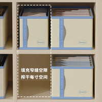 Fabric Clothes Storage Box with Compartments for Wardrobe Organization
