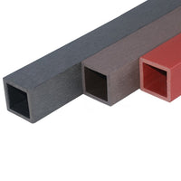 WPC Hollow Square Post for Outdoor Fencing and Railings, 50x50mm