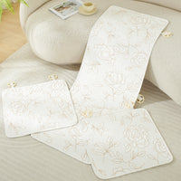 Cotton Car Seat Cushion Set Anti-Slip Embroidered Universal Fit