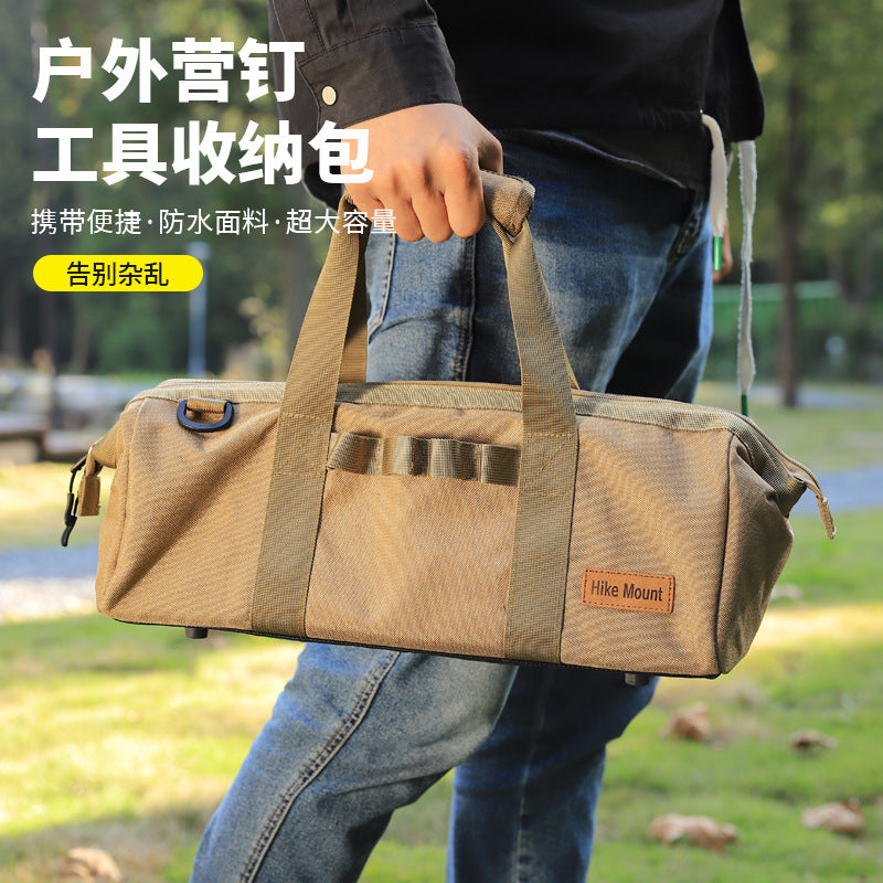 Outdoor Camping Tent Peg Hammer and Rope Storage Bag