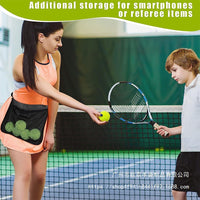 Portable Tennis Ping Pong Golf Ball Pick-Up Pouch Waist Bag