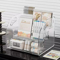 Acrylic Multi-Layer Cosmetic Organizer for Vanity and Countertop, Clear Skincare and Perfume Display Stand
