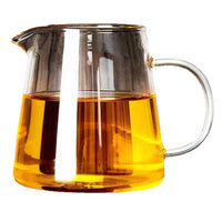 Heat-Resistant Borosilicate Glass Gongdaobei Tea Pitcher for Kung Fu Tea Ceremony