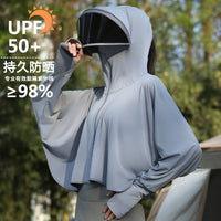 Women's UPF 50+ UV Protection Sun Shawl for Cycling and Outdoor Activities