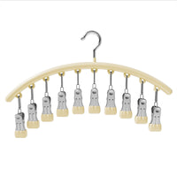 Stainless Steel Sock Drying Rack with Multi-Clip Design, Windproof Non-Slip Underwear Hanger