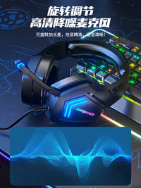 Wired USB Gaming Headset with Noise-Cancelling Microphone for PC and Laptop