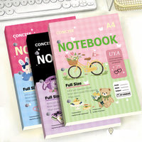 A4 American Style Thin Crisp Notebook for Students, Practice, and Notes