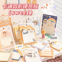 Cute Cartoon Shaped Sticky Notes for Kids, Single Layer Memo Pad for Messages, Journals, and Study